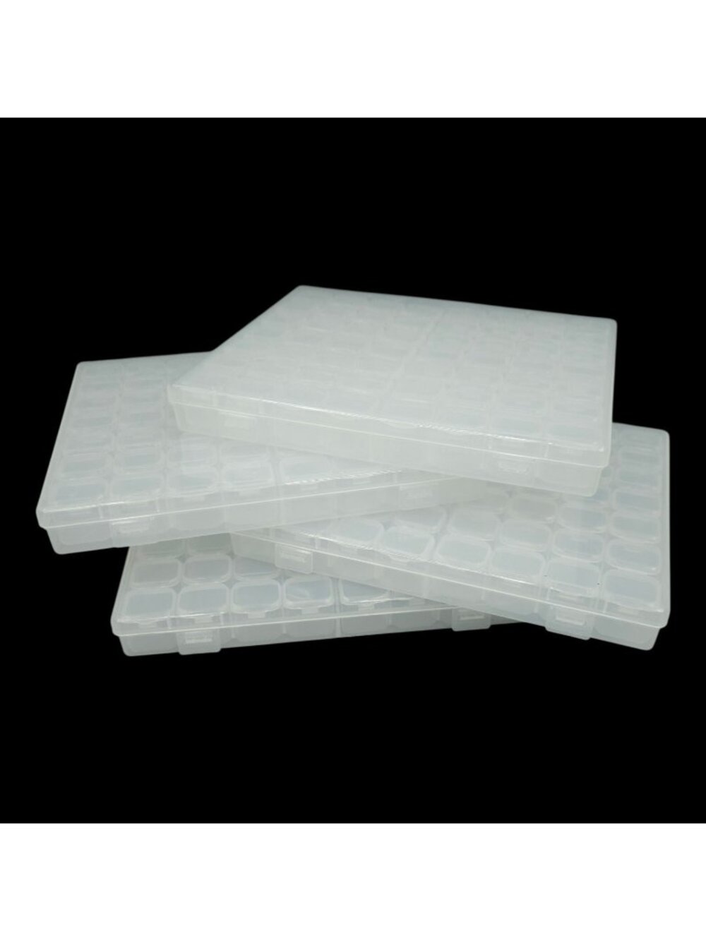 Craft Bead 56 Grids Organizer Cases Jewelry Container Storage 4 Boxes Plastic